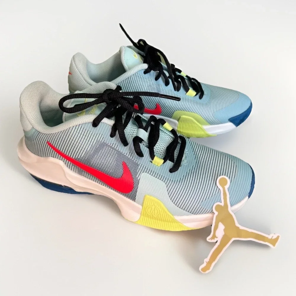 Nike Air Max Impact 4 Men's Basketball Shoes Size 7 Ice Blue/White